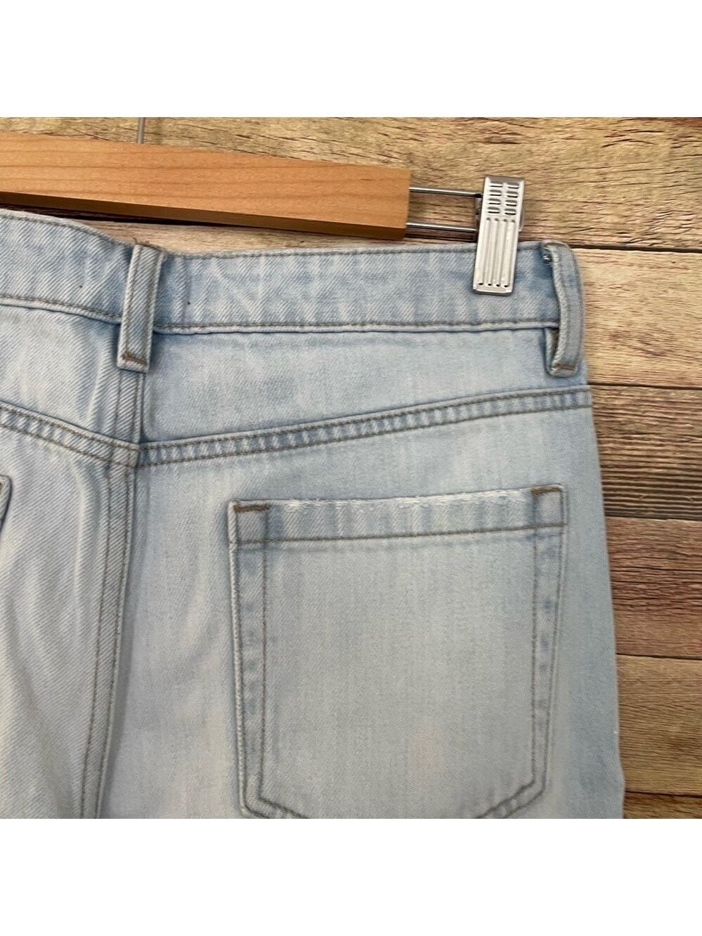 1. State Essentials Corsica Light Wash Distressed Designer Jeans Womens 27 - Picture 8 of 11